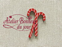 木製ボタン　クリスマス　シュークル・ドルジュ　3.0cm