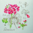 VERONIQUE ENGINGER(ヴェロニク・アンジャンジェ)クロスステッチキット壁掛け お花 シリーズ "Etude a la Geranium" (ゼラニウムのエチュード)