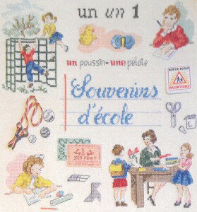 図案 Souvenirs d Ecole Fiche(スクールメモリーズ・学校の思い出)