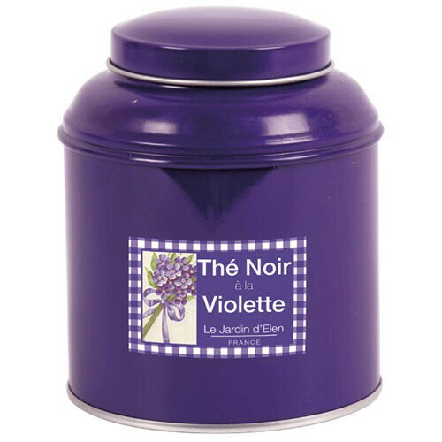 すみれ紅茶(ブラックティー/バイオレット)缶入りLサイズ(茶葉130g)のサムネイル