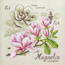 "Étude à Magnolia" (モクレンの研究)壁掛け お花 シリーズVERONIQUE ENGINGER(ヴェロニク・アンジャンジェ)デザイン クロスステッチキット