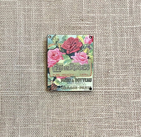 木製ボタン　アンティークローズ(TYPE3) 3.0cm