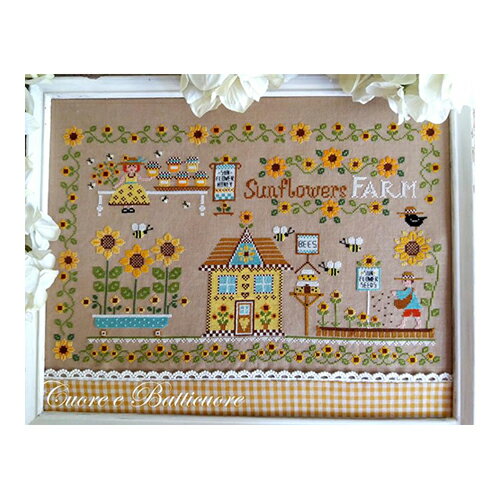 クロスステッチ図案 Sunflowers Farm ひまわり畑