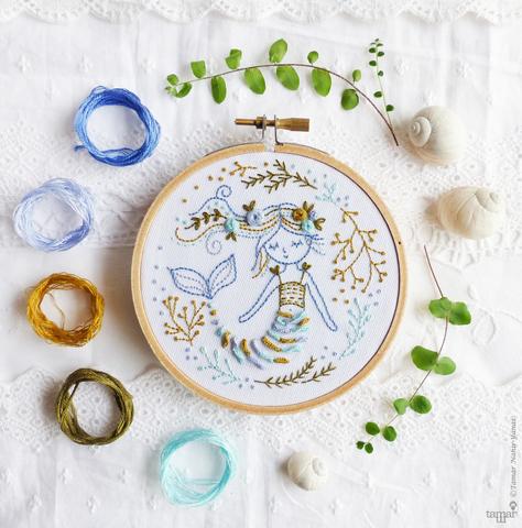 【イスラエル製】Mermaid dreams マーメイドドリーム 刺繍キットフリーステッチキット