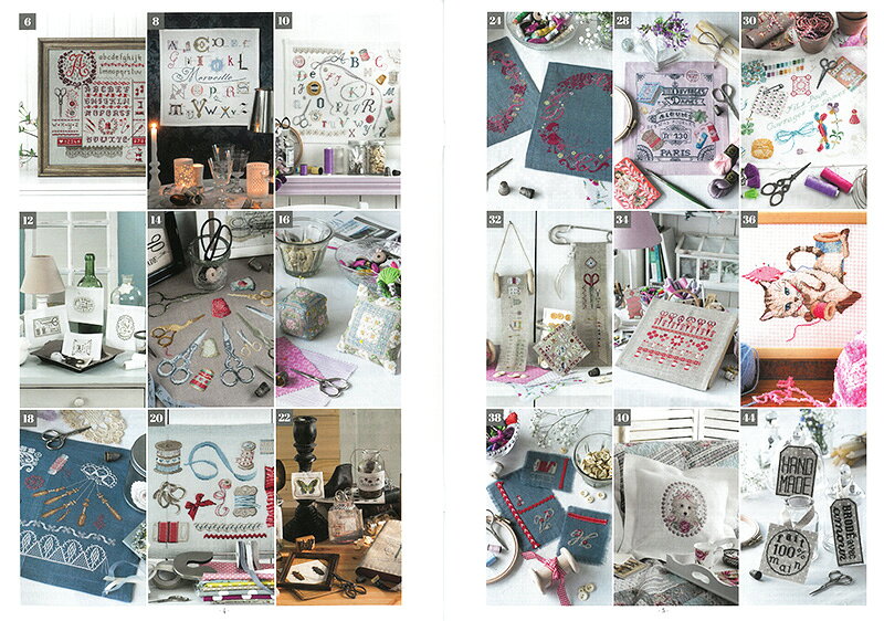 クロスステッチ専門誌CREATION POINT DE CROIXMa petite mercerie(私の小さな雑貨...
