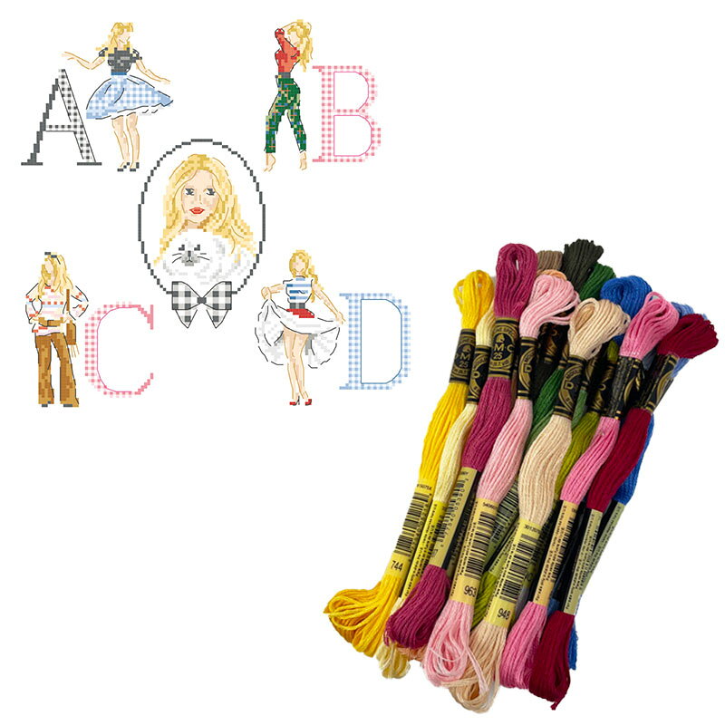 DMC刺繍糸Le grand Alphabet 『Style BB』(BBスタイル/ブリジット・バルドー) 29本入
