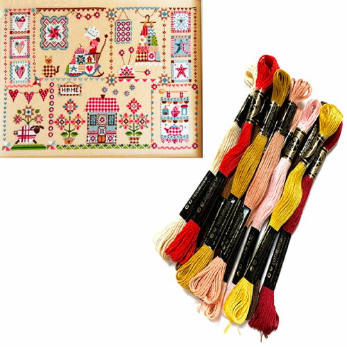 DMC刺繍糸のみ 15本入"Quilting in Quilt"(キルトでキルティング)