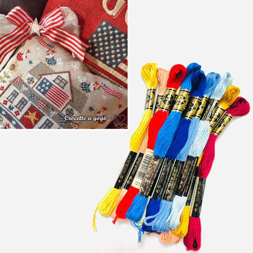 DMC刺繍糸のみ 12本入 "LAND OF LIBERTY"（自由の国）