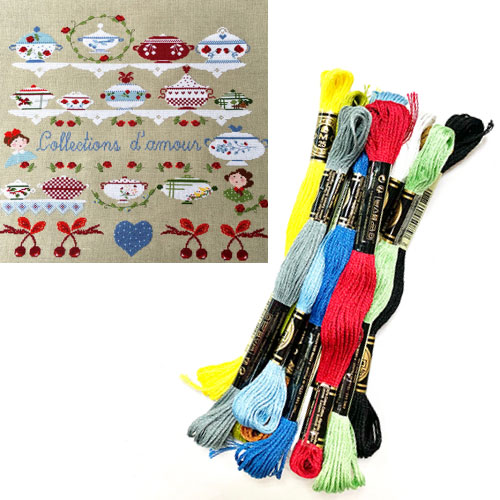 DMC刺繍糸のみ 13本入 "Collection'd amour"(コレクション・ド・アムール)