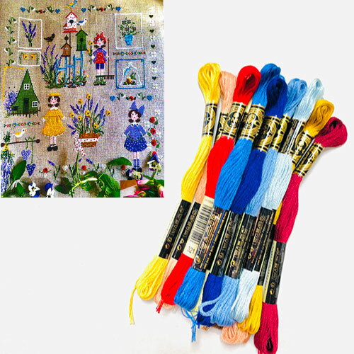 DMC刺繍糸のみ 12本入 "Fiore di Lavanda"(ラベンダーの香り)