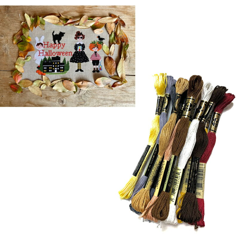 DMC刺繍糸のみ 15本入 "Happy Halloween"(ハッピーハロウィン)