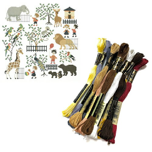 DMC刺繍糸のみ 18本入 Baby at the zoo