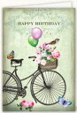 【輸入ポストカード】Edition Tausendschönグリッター加工グリーティングカードHappy Birthday