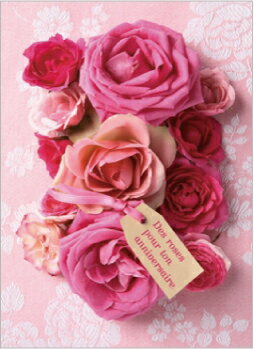 フランスグリーティングカード バラ（多目的カード）