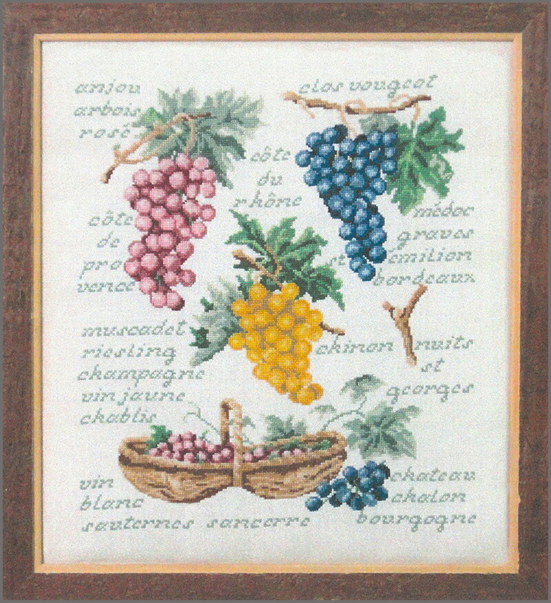 Vendanges(収穫)【クロスステッチ図案】