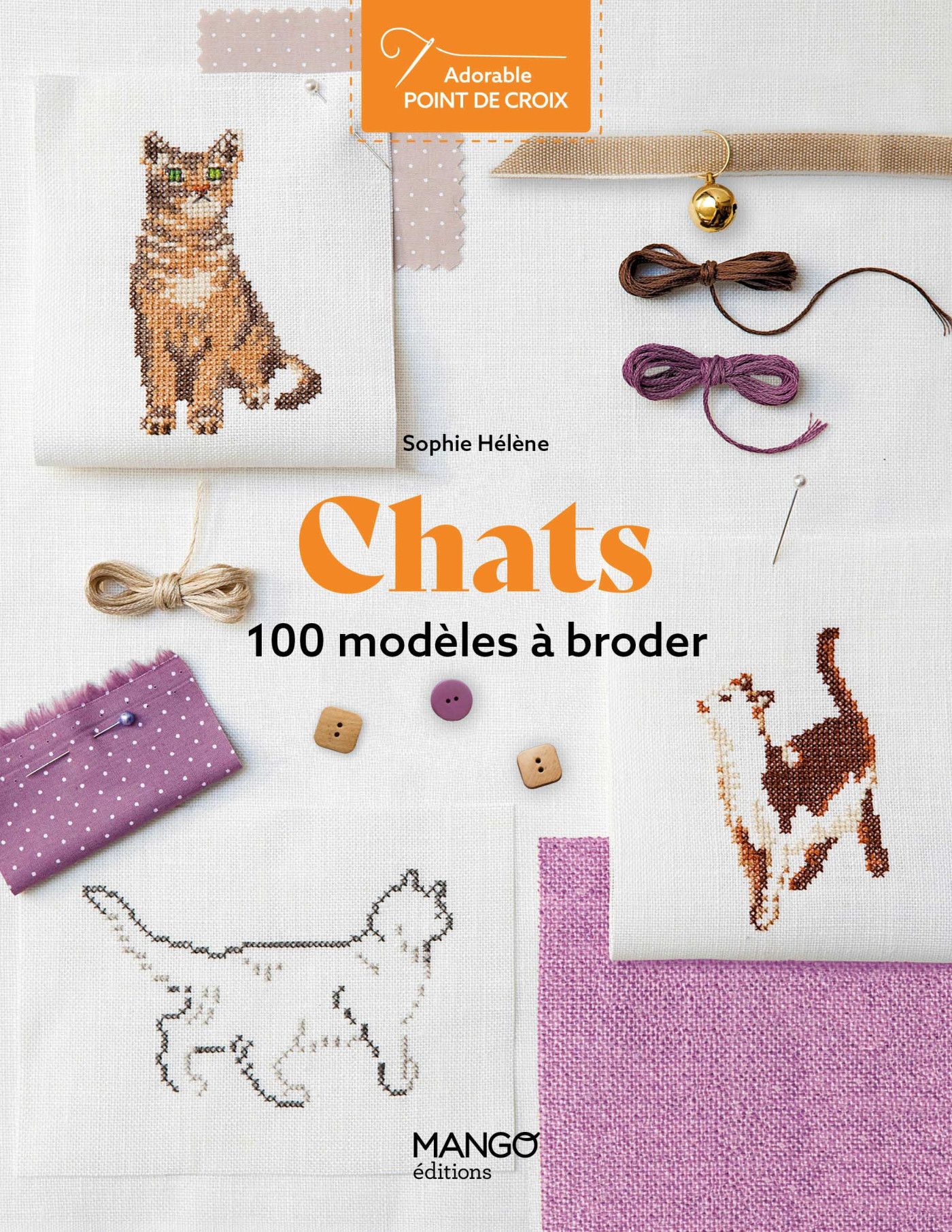 Adorable point de croix -Chats(猫)-Mango édition クロスステッチコレクション