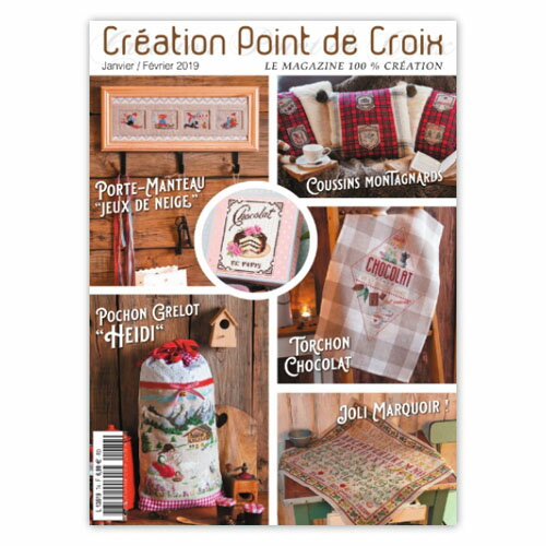 CREATION POINT DE CROIX 2019年1/2月号 クロスステッチ洋書