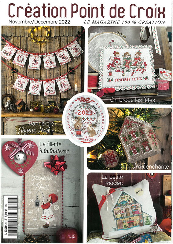 CREATION POINT DE CROIX 2022年11/12月号 クロスステッチ洋書