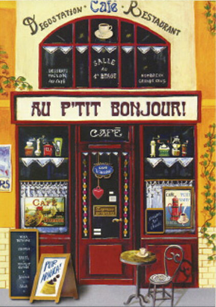 フランス製ポストカードカフェ