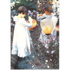 【輸入ポストカード】ジョン・シンガー・サージェント　John Singer Sargent1855年『Carnation, Lily, Lily, Rose』