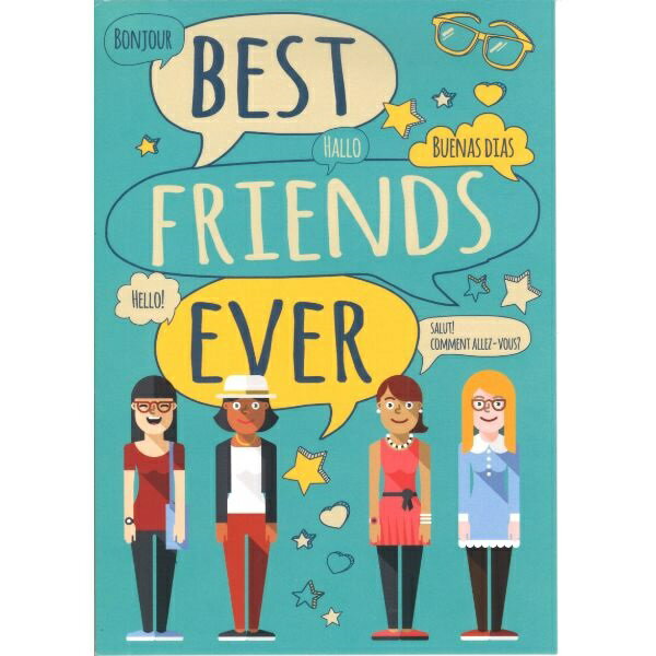 ドイツ製ポストカードbest friends ever