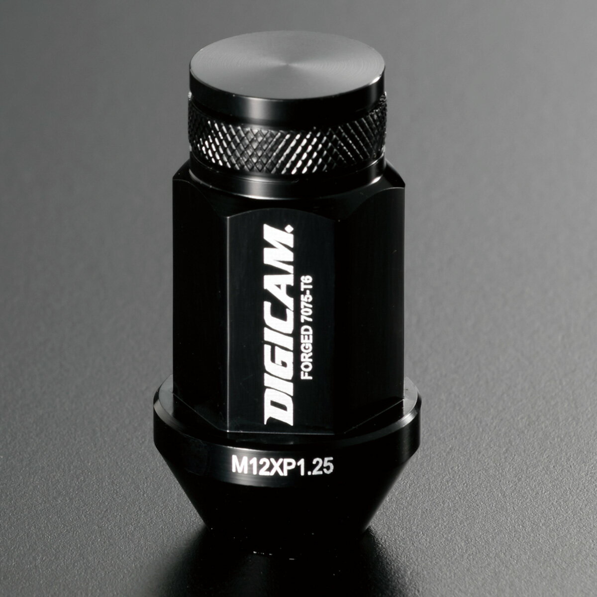 DIGICAM / ALN4515BK-LL16 / アルミロックナット袋45mm1.5 ブラック ロゴ無 16P / 無料