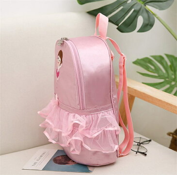 バレエバッグ 子供用 リュックサック 女の子 バレエ バッグ かわいい レッスンバッグ バレエ衣装バッグ ピンク 軽量 大容量 プリンセス風 調節可能 体操 稽古 幼稚園 バレエ用品 遠足 通園 通学 誕生日 プレゼント バレエ雑貨