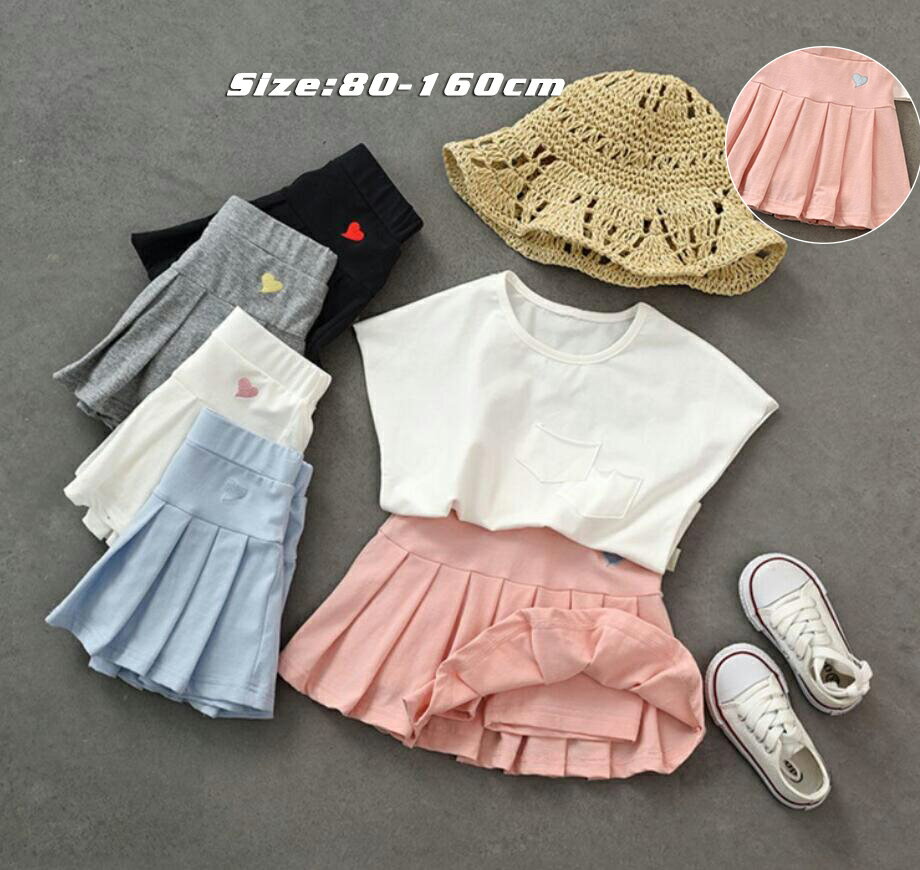 子供 女の子 プリーツスカート夏 キッズ スクール スカートスポーツスカート ミニ丈スカート 女子 プリ..