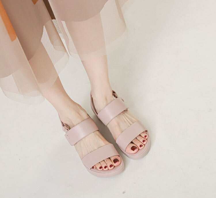 厚底 サンダル レディース 歩きやすい レディース サンダル 軽量 5cmヒール 美脚 サンダル 履き心地いい 大人 サンダル 普段使い サンダル 仕事用 通勤 サンダル シンプル スニーカー ローマンサンダル 23cm 24cm 24.5cm 25cm 26cm kokorohero-10002412 如の心 サンプル画像2