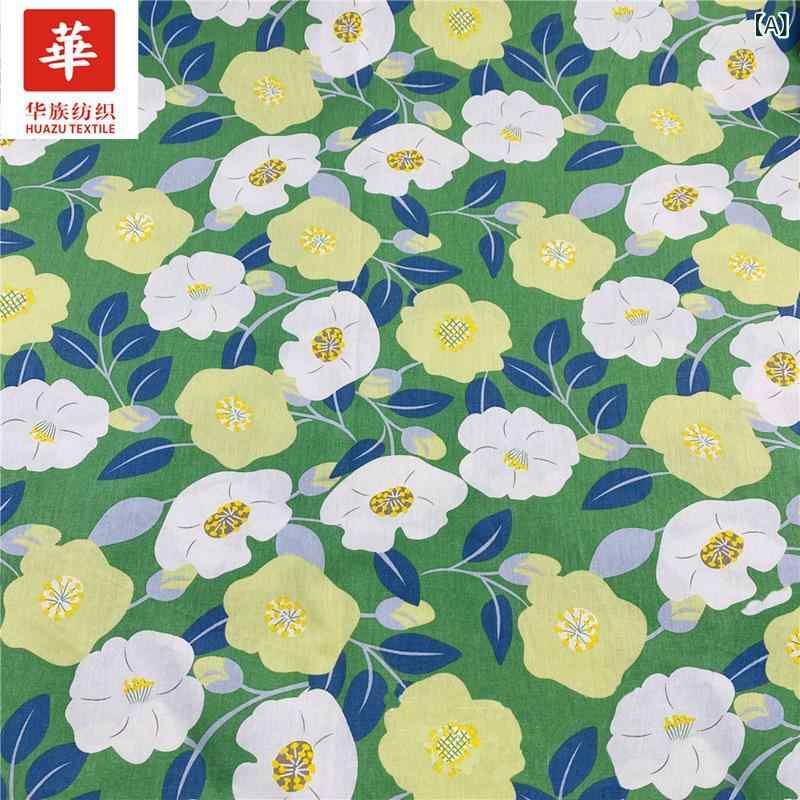 Rakuten - プリント生地 綿100% 田園風 フェミニン 女性用 子供用 ワンピース スカート 布 軽量 通気性 花柄 普段使い 柔らかい 素材