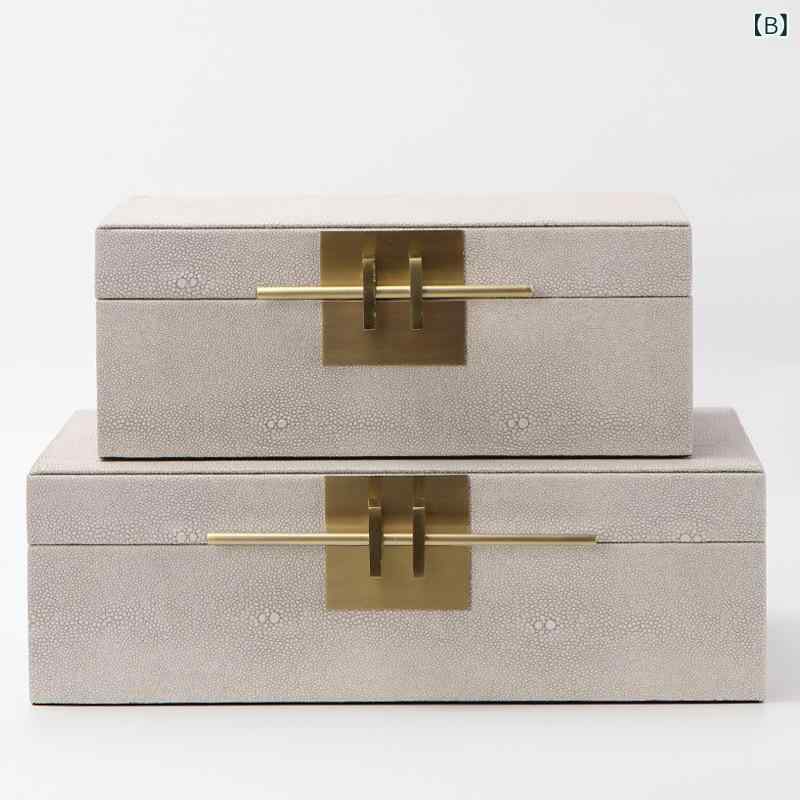 アクセサリー 収納ボックス ジュエリー ケース 現代 簡約 中国風 インテリア 雑貨 玄関 リビング 書斎 ディスプレイ 装飾品 収納ケース 置き物 ルーム 用品 [3]