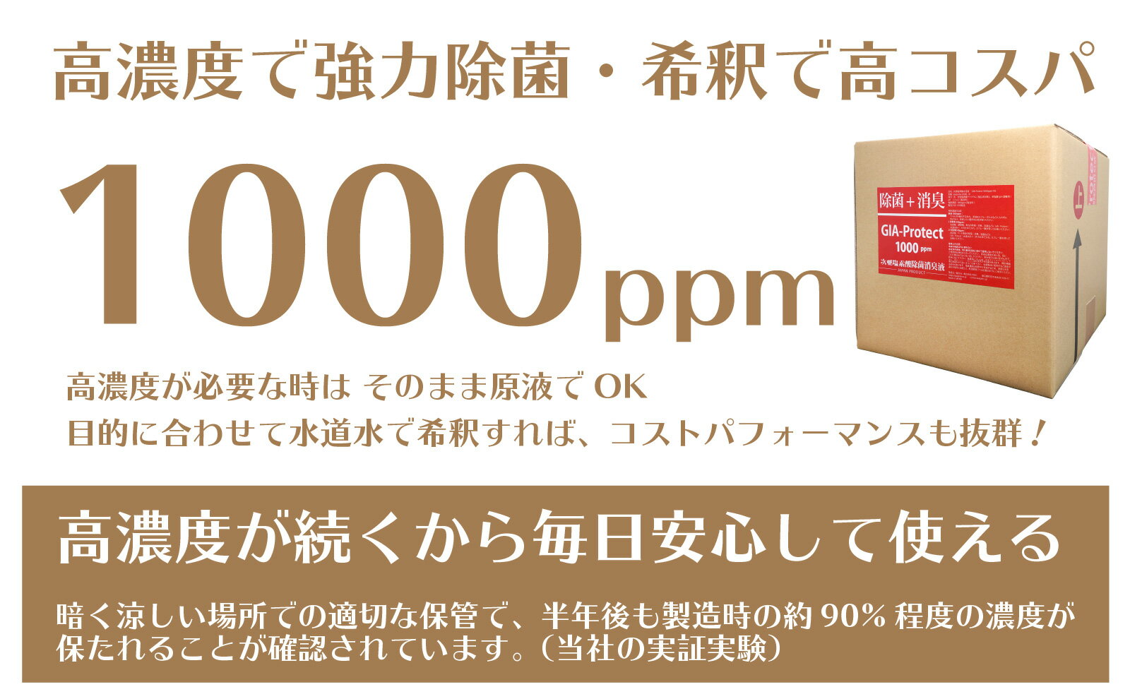 GIA-Protect次亜塩素酸除菌・消臭水濃度1000ppm10l