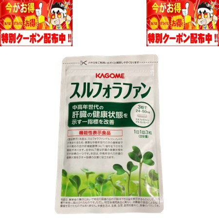 スルフォラファン 93粒 31日分 カゴメ 血中肝機能酵素 ALT 肝臓 肝機能 機能性表示食品