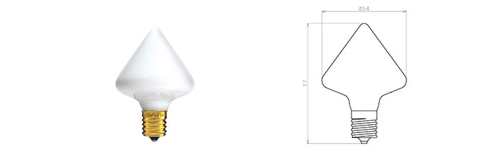 デザインLED電球 「Siphon」サイフォン Cone (円錐型) ホワイトガラス　LDF103D 口...