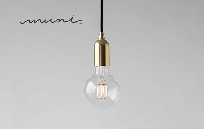 照明器具 ペンダント Matte Brass E26 muni(ムニ) MP08C LED用ペンダントソケット