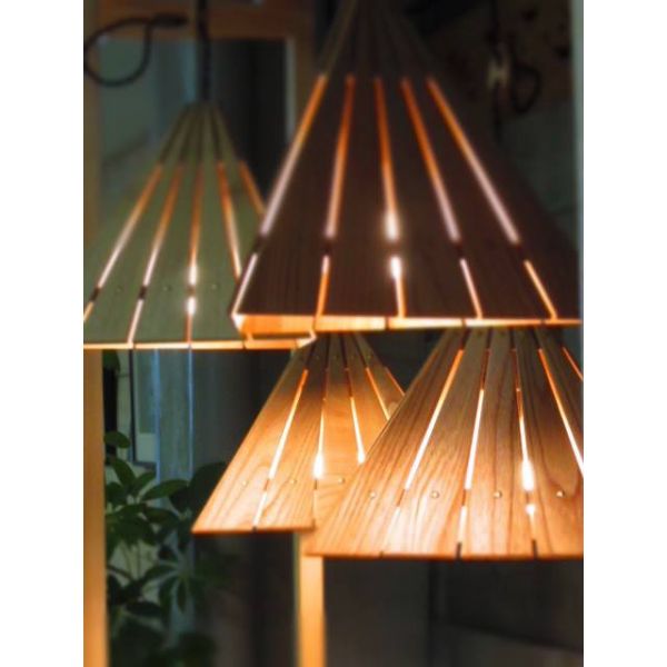 Rakuten - 家具工房たいむ 木製ペンダントライト Delta Light 作家 天然木 照明 天井照明【新生活】