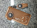 ATW_Trucker Wallet トラッカーズ ウォレット ≪ 極厚ハーマンオークレザー×西陣織 ≫ シェリダンスタイル専門のカービング職人が手掛ける、セミ...