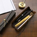 Cohana トレイになる筒箱と真ちゅうの竹尺セット 雑貨 ハンドメイド 文具 文房具 ハンドメイド ペンケース 収納ケース 道具箱 日本製 コハナ こはな ギ...
