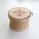 Cohana コハナ 曲げわっぱの道具箱 刺しゅう枠 刺繍枠 12cm 日本製 Made in Japan KAWAGUCHI 裁縫箱 手芸 裁縫道具 収納 ハ...