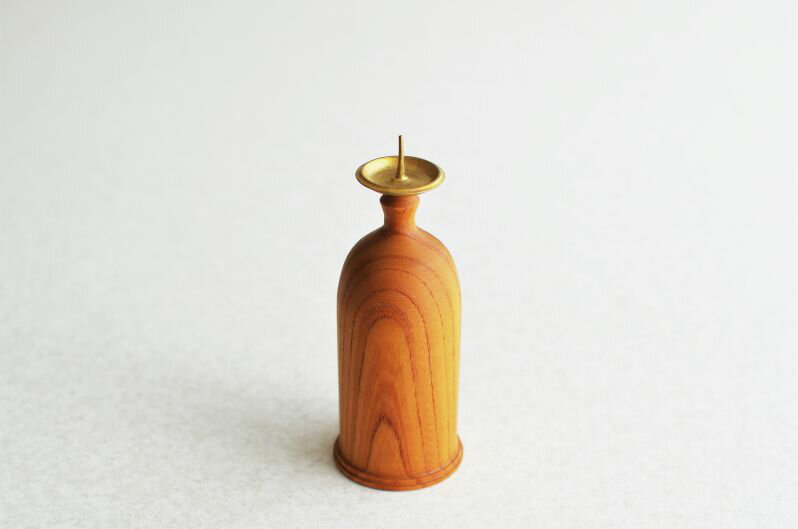 大與 Wooden Candle Stand - bottle 欅 木 木製 ウッド キャンドルスタンド キャンドルホルダー 高級 燭台 西洋 ゴシック ろうそく立て 火立て ローソクたて おしゃれ ランプ ナチュラル クラシック オシャレ ヨーロピアン アンティーク