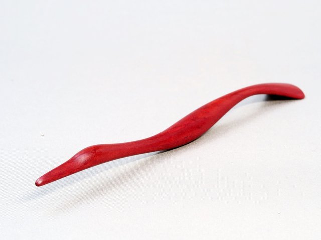 鳥のかんざし ピンクアイボリー おしゃれ 作家 工房kusukusu 木工細工 カジュアル カンザシ 簪 かんざし 1本 可愛い 浴衣 おすすめ オシャレ 日本...