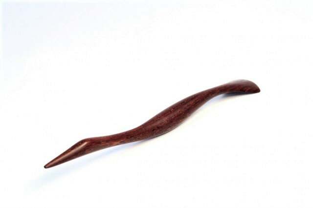 鳥のかんざし チンチャン 手違紫檀 1本差し 一本挿し 木工作家 工房kusukusu 作品 木工細工 アクセサリー ハンドメイド 高級 簪 かんざし 和 可愛...