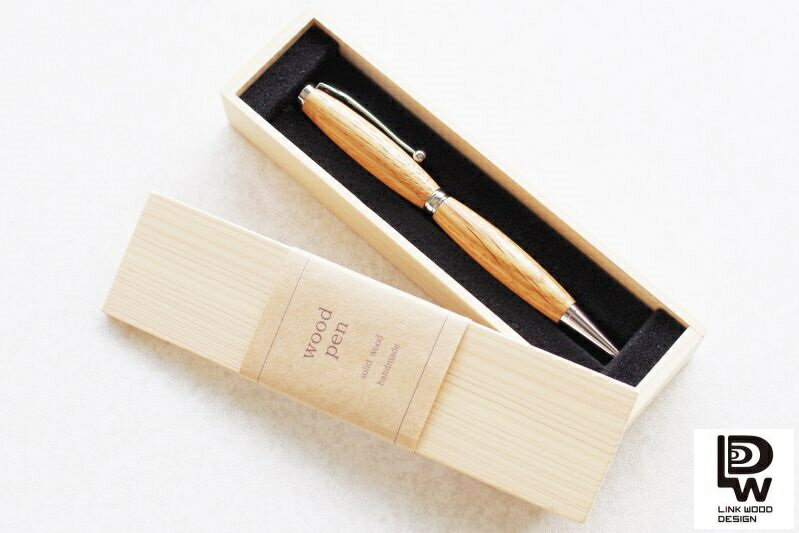 名入れボールペン 世界の銘木 ボールペン - Oak オーク LINKWOODDESIGN 日本製 可愛い ウッド 木製 木 父 プレゼント 男性 女性 ペン ...