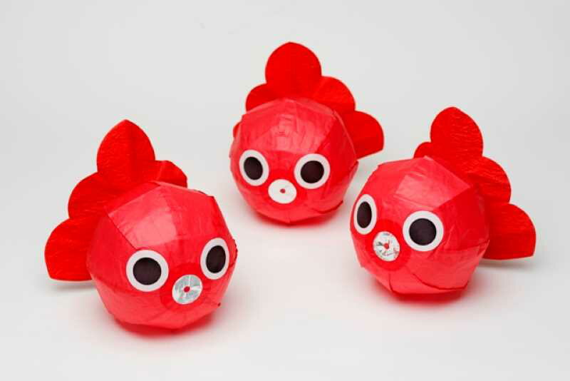 【金魚ねぶたの紙風船】紙風船 金魚 ねぶた おもちゃ 玩具 かわいい 楽しい 和雑貨 日本製 お祭り 縁日 子ども 伝統玩具 民芸品 海外へのお土産 贈り物 プ...