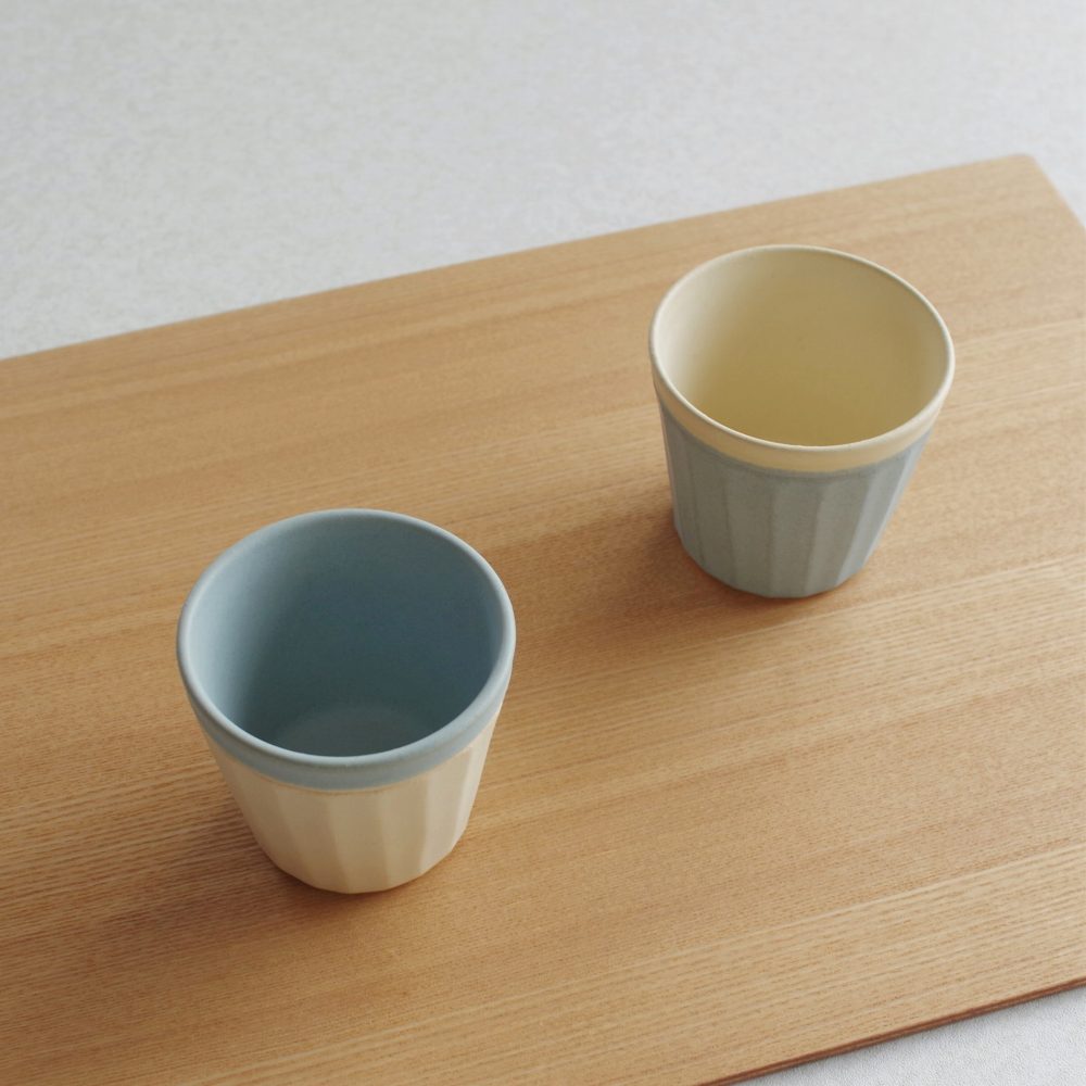 京焼 PELICAN CUP BLUE WHITE タンブラー フリーカップ MADE IN KYOTO 京物 グラス 焼物 手づくり デザートカップ コップ ティーグッズ コーヒーグッズ 北欧風 パステルカラー ギフト 贈り物 日本製 国産 清水焼 伝統工芸品