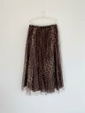 【Bilitis dix-sept ans】 Leopard Tutu Skirt 72cm ビリティス ディセッタン レオパード チュール スカート チュチュ ウエストゴム モード レイヤード ボリュームシルエット 2912-382 KOKO