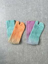 【MARCOMONDE】 Gradation Tabi Socks マルコモンド グラデーション タビソックス 足袋 靴下 染色 ショート丈 コットン Orange Pink ONMM-DYTB002 KOKO