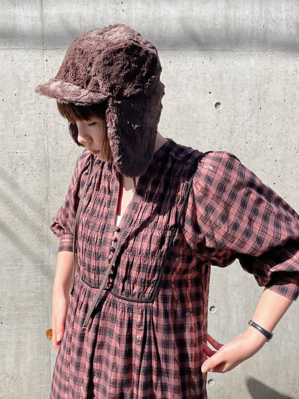 【AWESOME NEEDS】 AN RIVERSIBLE TRAPPER CAP オーサムニーズ リバーシブルトラッパーキャップ パイロット帽 帽子 リバーシブル 韓国 暖か おしゃれ ユニセックス Beige Brown KOKO