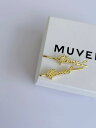 【MUVEIL】 筆記体ロゴヘアピン ミュベール ヘアアクセサリー Gold 2本セット MA244EAC006 KOKO