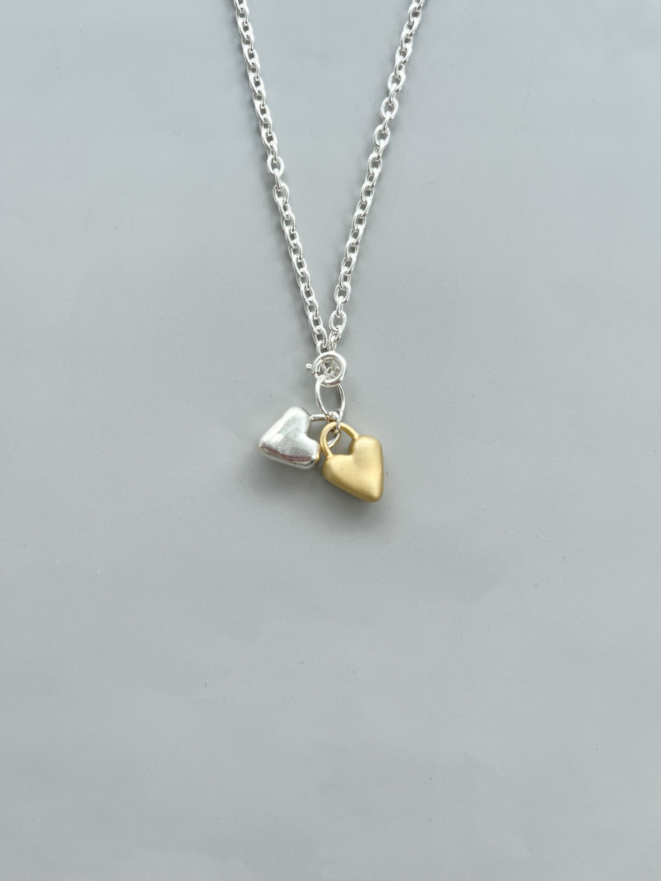 エナソルーナ 【Enasoluna】 Unit heart necklace エナソルーナ ハートネックレス モチーフ アクセサリー ジュエリー jewelry Accessory レディース シルバー925 K18YG 11961984 KOKO